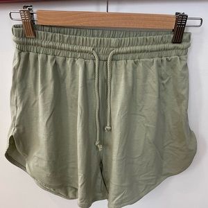 Green Kotn lounge shorts, size S